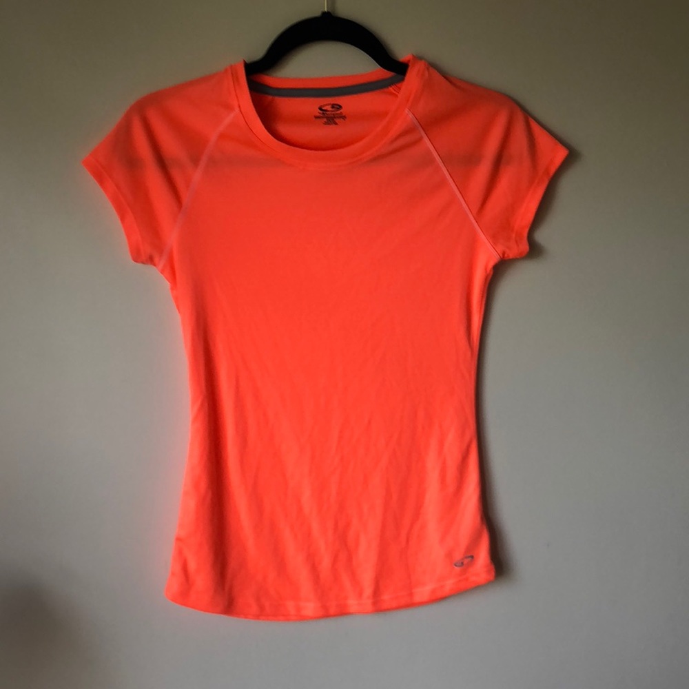 Champion orange workout tee